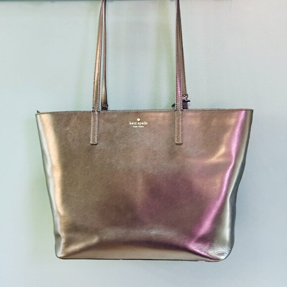 Kate Spade Handbags - KATE SPADE Black Leather Tote